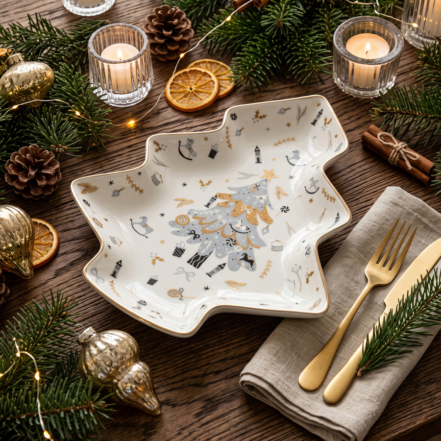 Блюдо сервировочное FESTIVE 25см