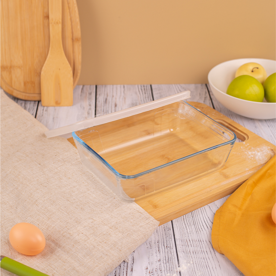 Форма для запекания и выпечки с крышкой COOK&FREEZ 4л 27x22x9см прямоугольная