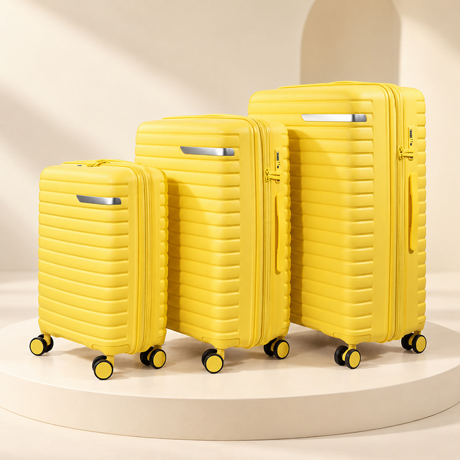 ЧЕМОДАН L 32,5*50,5*76 STRIPE FLX ARRIVA ЖЁЛТЫЙ