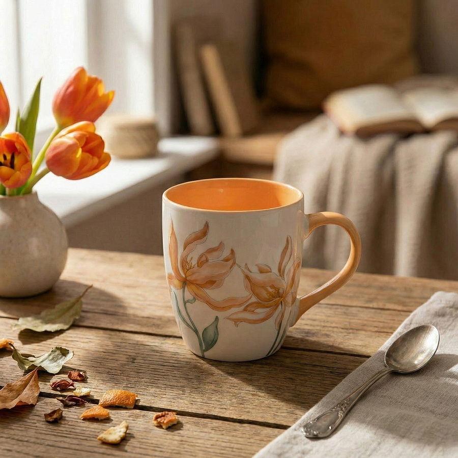Кружка гранд PEACH FLOWER 700мл
